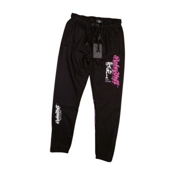   Amstaff Babystaff Women’s Sweatpants – Black with Pink Graphic