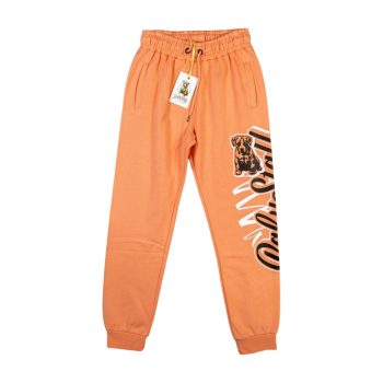 Amstaff Women’s Sweatpants – Orange with Graphic Design