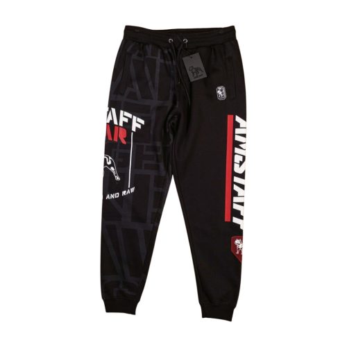 Amstaff Men’s Sweatpants – Black with Graphic and Logo Design