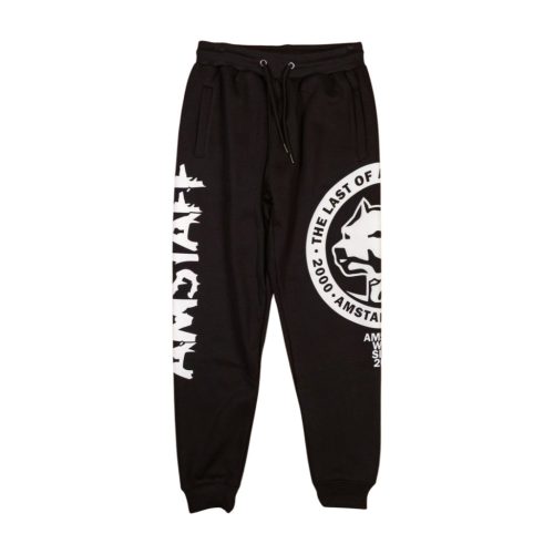 Amstaff Men’s Sweatpants – Black with Large Logo and Graphic