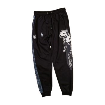 Amstaff Men’s Sweatpants – Black with Dog Graphic
