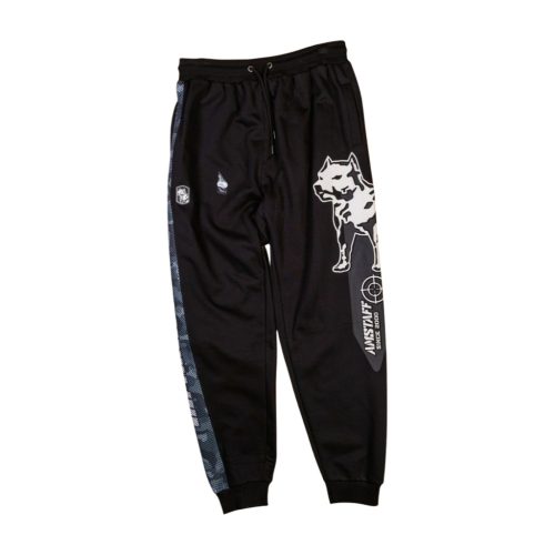 Amstaff Men’s Sweatpants – Black with Dog Graphic