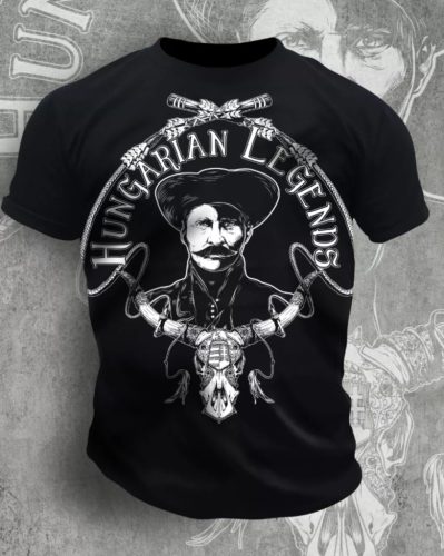 Hungarian Legends “Rózsa Sándor” T-Shirt – Black Outlaw Streetwear Tee