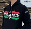 Harcos Hungary “Hungaria” Hoodie with Back Print – Black Men’s Streetwear Sweatshirt