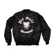 Pit Bull Men's Bomber Jacket – Black Zip-Up Streetwear Jacket