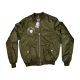 Pit Bull Men's Bomber Jacket – Khaki (Olive Green) Zip-Up Streetwear Jacket