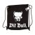 PitBull West Coast Drawstring Bag – Black with Pitbull Logo