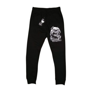   Pitbull Men’s Sweatpants – Black with “Family Breed” Dog Graphic