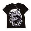 PitBull Men’s T-Shirt with Bulldog and Chain Graphic – Black