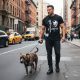 PitBull Men’s Streetwear T-Shirt with Graphic Print – Black
