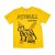 PitBull Streetwear Men’s T-Shirt with Pitbull Graphic – Yellow