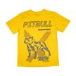 PitBull Streetwear Men’s T-Shirt with Pitbull Graphic – Yellow