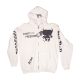 PitBull “Fight For Freedom” Zip Hoodie – White Men’s Streetwear Sweatshirt