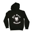 PitBull Minimal Zip Hoodie – Black Basic Streetwear Sweatshirt