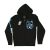PitBull Zip Hoodie with Blue Logo – Black Men’s Streetwear Sweatshirt