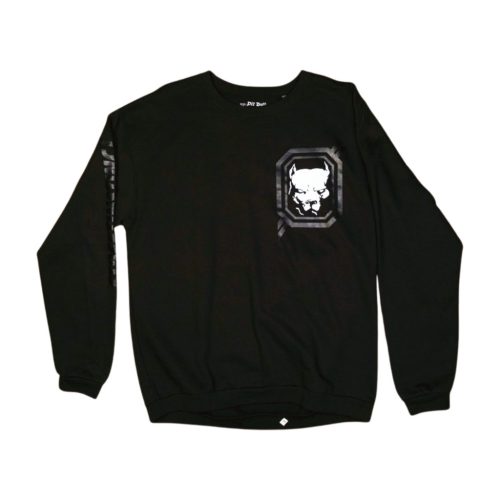 PitBull Crewneck Sweatshirt – Black Men’s Streetwear Pullover