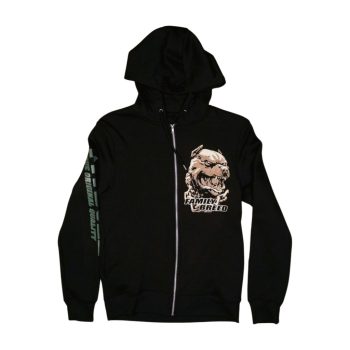   PitBull “Family Breed” Zip Hoodie – Black Men’s Streetwear Sweatshirt