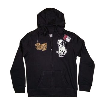 Pit Bull Puppy Couture Black Women's Zip-Up Sweatshirt