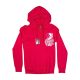 Pit Bull Puppy Red Women's Zip-Up Hoodie