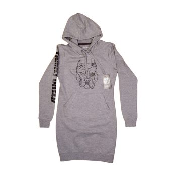 Pit Bull Women's Hoodie Dress – Gray