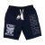 Pitbull Men’s Shorts – Navy with “Hardcore Training” Graphic