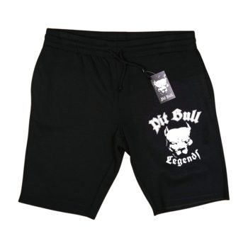   Pitbull Men’s Shorts – Black with “Pit Bull Legend” Graphic