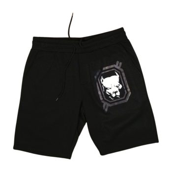 Pitbull Men’s Shorts – Black with Logo Graphic